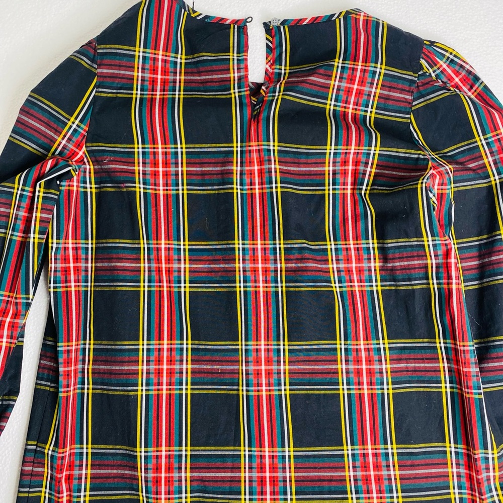 J.Crew Tartan Long Sleeve Plaid Top – Size XS - Picture 5 of 8